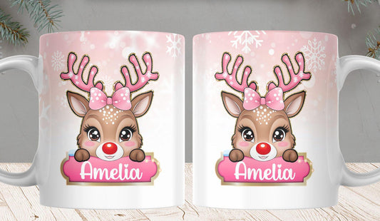 Kids Christmas Mug Custom Name
