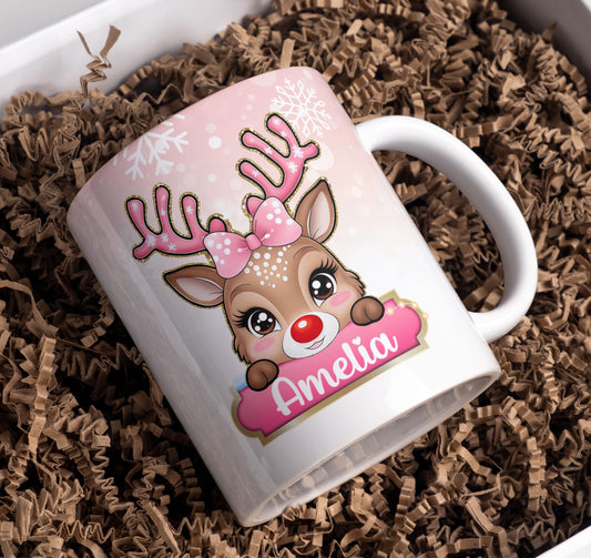 Kids Christmas Mug Custom Name