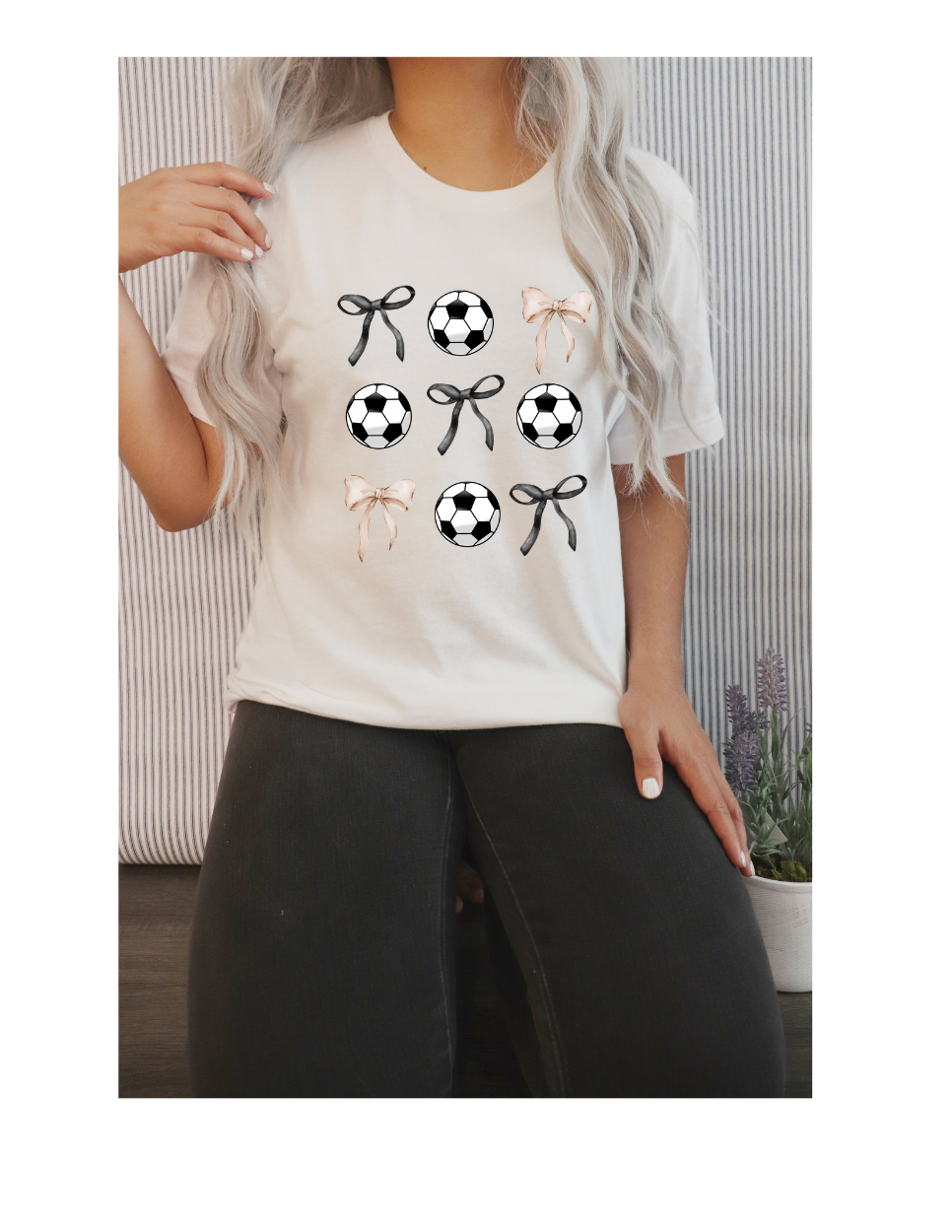 Soccer Bow Tee